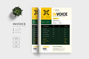 Modern Clean Minimalist Invoice, a Stationery Template by TMint Play