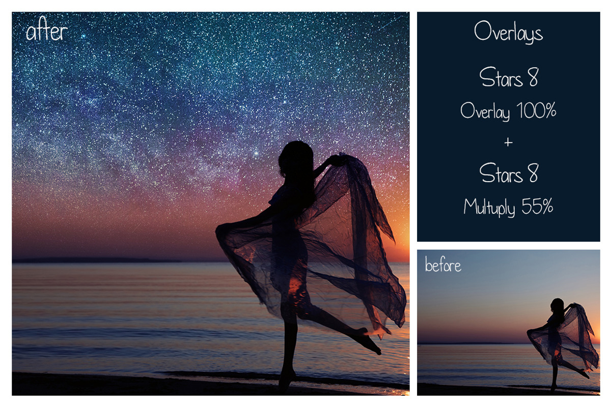 50 Night Sky Overlays, a Texture Graphic by LovePhotoMoment (Photo 13 of 16)