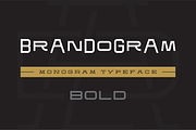 Brandogram Bold Monogram Typeface, a Slab Serif Font by Bogdan Casota (Thumbnail 1 of 6)