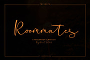 Roommates Script (Reguler & Slant), a Script Font by Jhoel Design (Thumbnail 2 of 16)