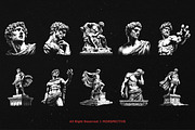 10 Bundle Dark Art Roman Statue Gods, an Illustration by Morspective (Thumbnail 6 of 7)