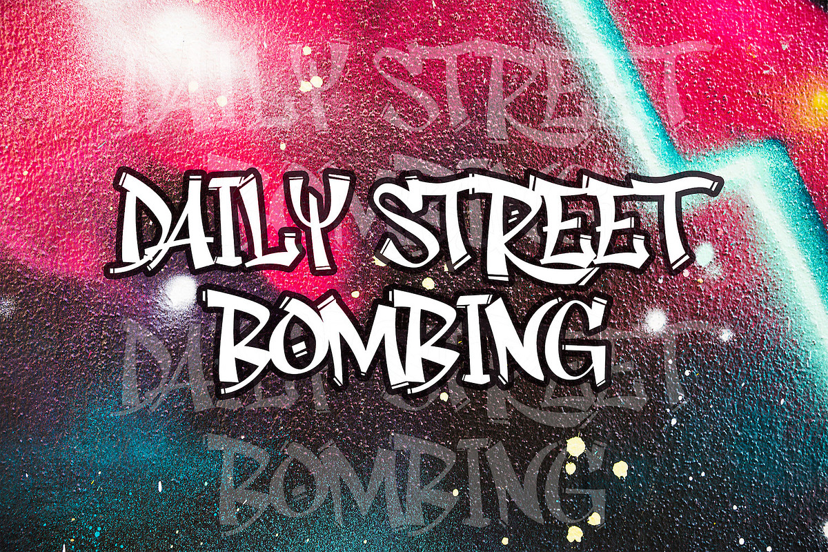 Rhieknuza - Graffiti Font, a Sans Serif Font by StringLabs (Photo 4 of 14)