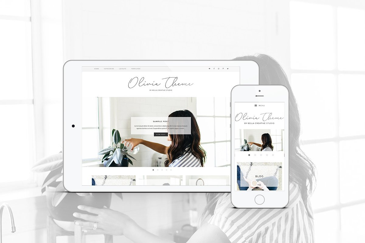 Olivia - WordPress Theme, a WordPress Template by Bella Creative Studio (Photo 3 of 3)