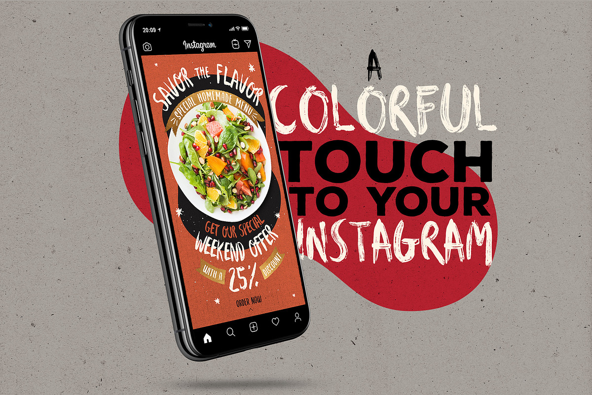 Fun Casual Food Menu Instastories, a Social Media Template by BlueRobinStudio (Photo 6 of 6)