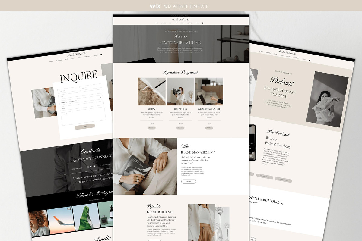 Wix Website Template for Coaches, a Wix Template by Presentibox (Photo 6 of 10)