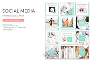 Instagram / Fashion Social Pack, a Social Media Template by Blossom (Thumbnail 1 of 6)