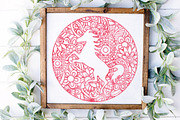 Unicorn Mandala SVG Bundle, an Illustration by OldMarket Designs (Thumbnail 5 of 6)