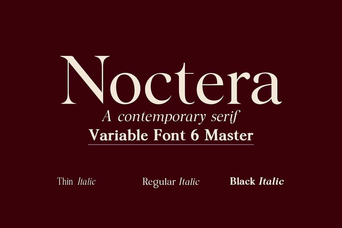 Noctera Modern Editorial Serif Font, a Serif Font by LuhopCreative (Photo 2 of 15)