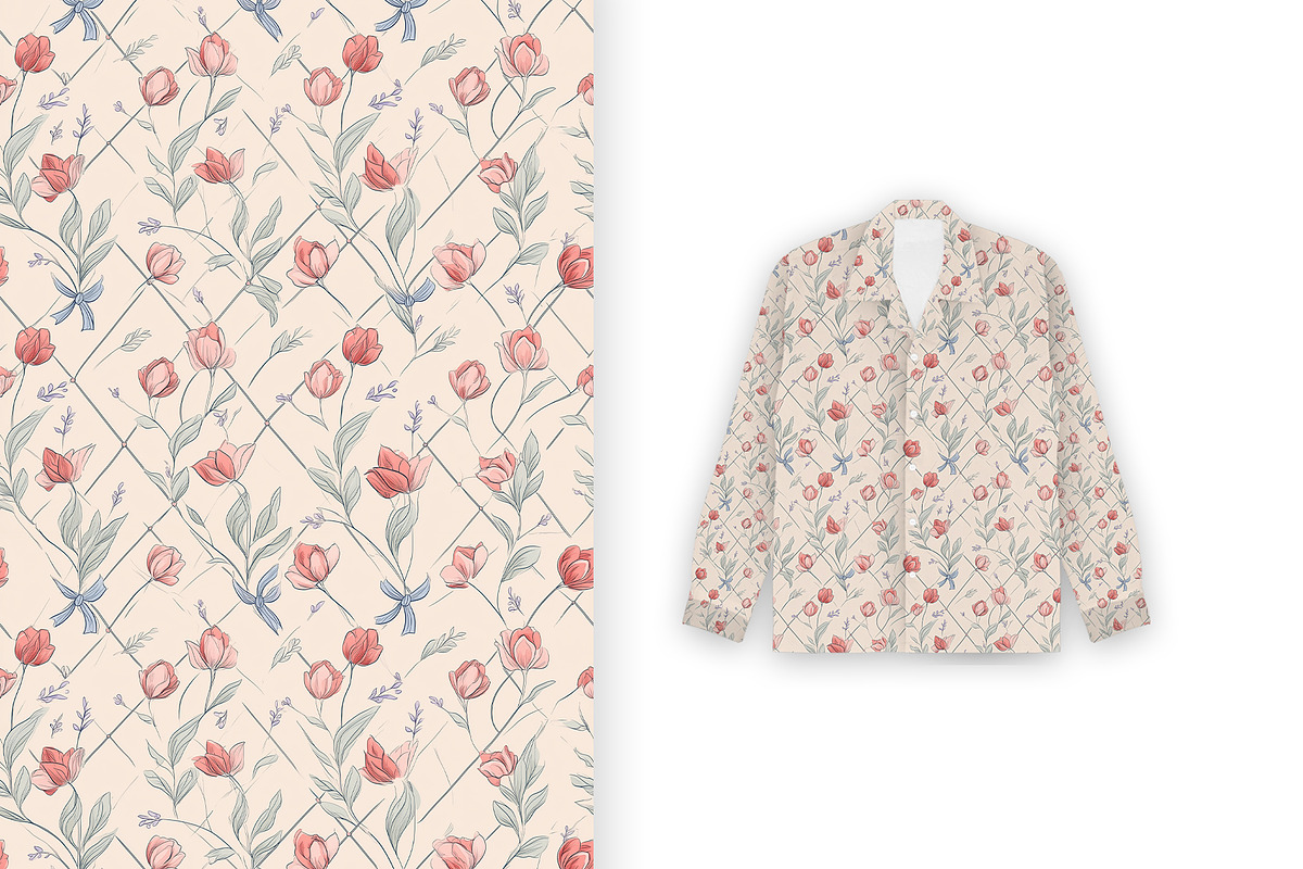 6 Seamless Pattern: Cream Petal, a Pattern Graphic by StudioCitra (Photo 3 of 10)