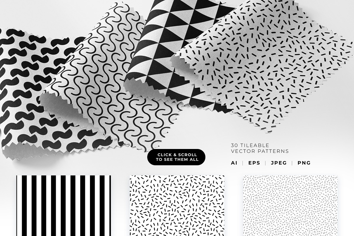 Memphis Futura patterns, a Pattern Graphic by Designnina Shop (Photo 9 of 9)