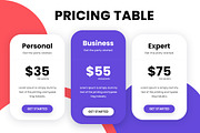 Pricing Tables, a Templates & Theme by Youme Techworld (Thumbnail 1 of 5)
