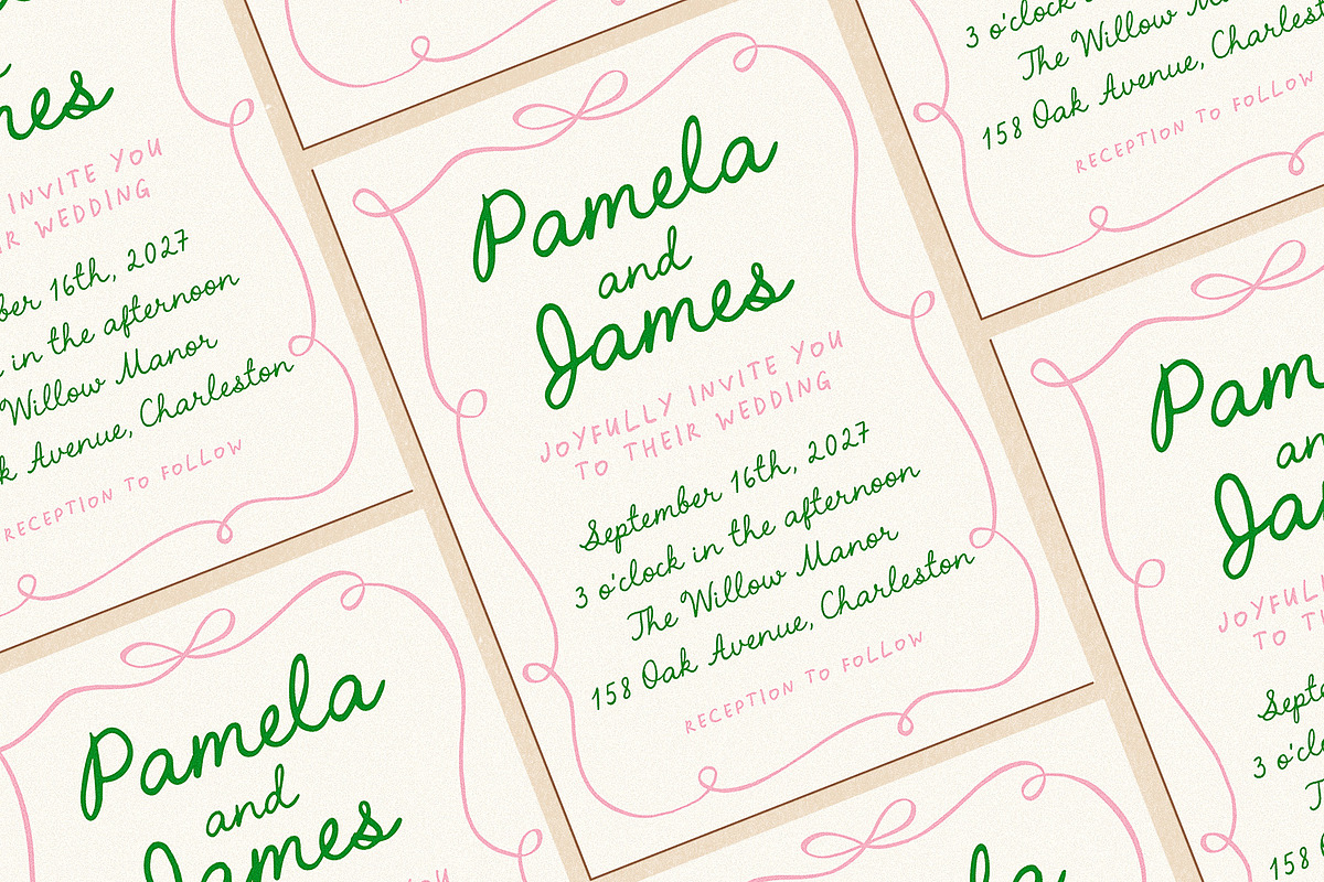 Handwritten Romantic Script Font Duo, a Handwritten Font by Ayya Studio (Photo 4 of 14)