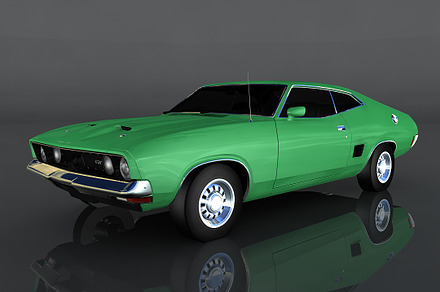 Ford XB Falcon GT, a Cars & Vehicle 3D Model by valtriiu