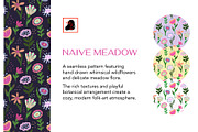 Naive Meadow – Floral Pattern, a Pattern Graphic by Alona Savchuk (Thumbnail 5 of 7)