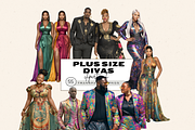 PLUS SIZE DIVAS AFRICAN AMERICAN, a Person Illustration by Daring Digies (Thumbnail 1 of 11)