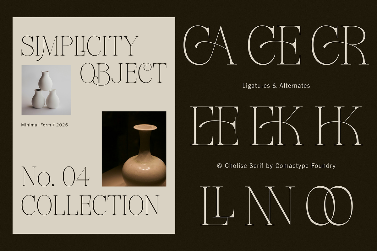 CHOLICE - A Luxurious Timeless Serif, a Serif Font by Comactype Foundry (Photo 8 of 13)