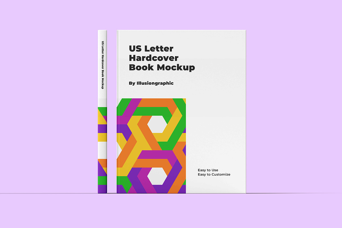 US Letter Hardcover Book Mockup, a Books & Magazine Mockup by Illusiongraphic (Photo 5 of 29)