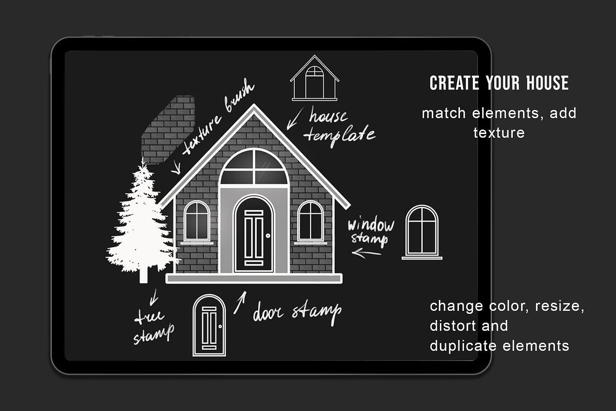 Procreate House creator, a Shape Add-On by Julia Right Studio (Photo 6 of 6)