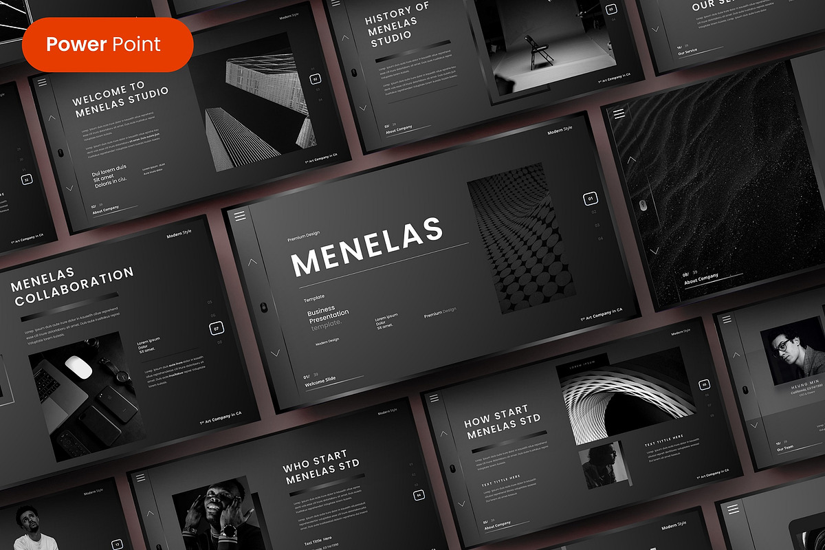Menelas – Business PowerPoint, a Presentation Template by Dens Creative Studio (Photo 1 of 6)