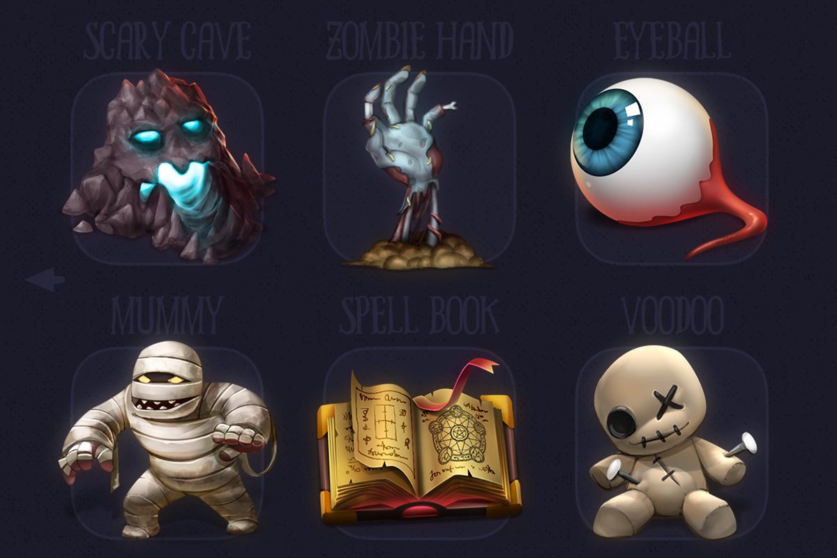 Qliwon: Halloween Iconic Set, an Illustration by Weirdsgn Store (Photo 7 of 7)