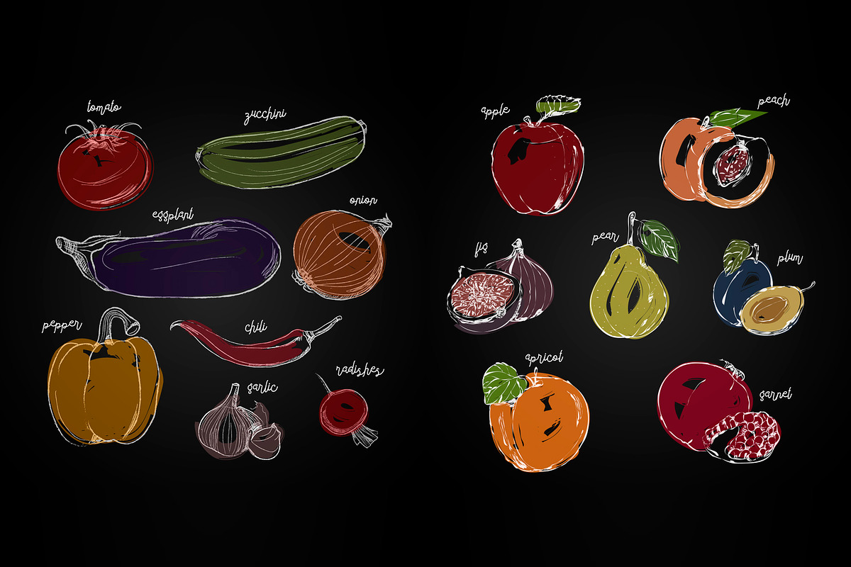 Collection of fruits & vegetables, a Templates & Theme by Indie Khisa (Photo 3 of 10)