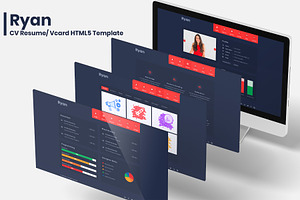 Ryan-CV Resume/ Vcard HTML5 Template