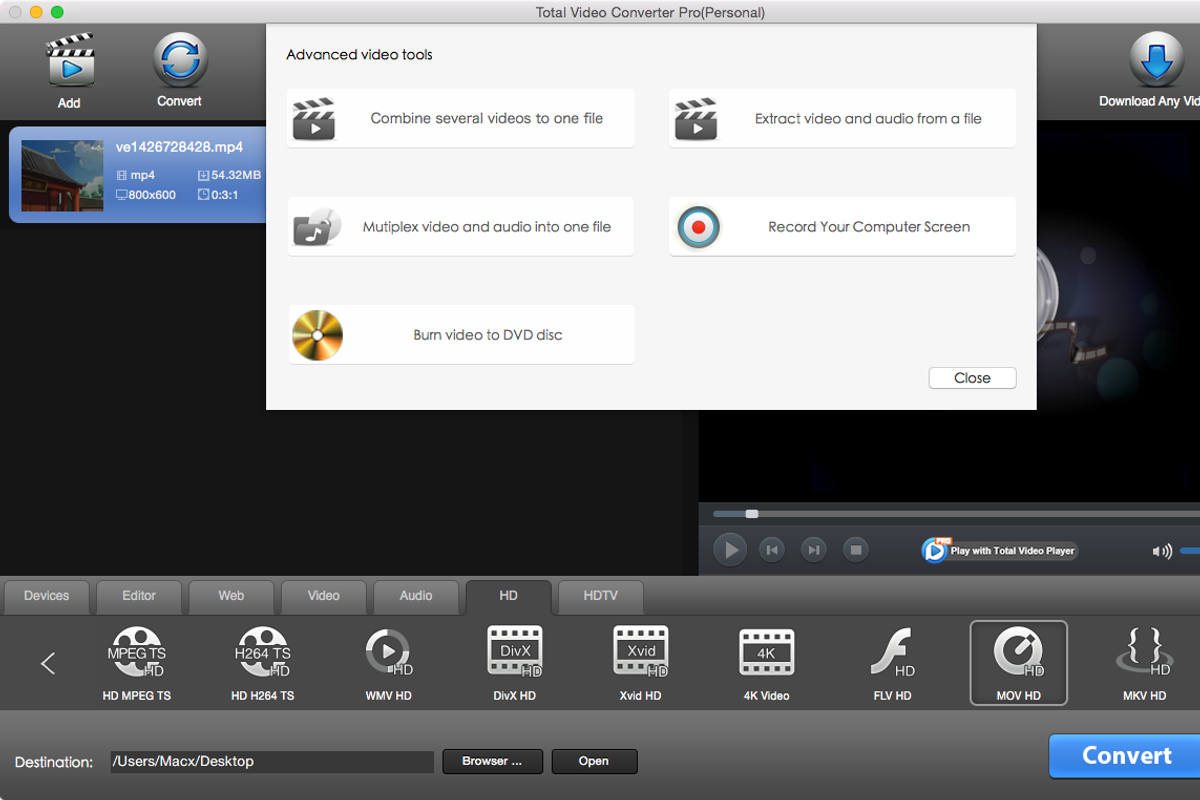 Total Video Converter Pro for Mac/PC, a Product Mockup by EffectMatrix (Photo 8 of 11)