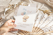 Maple - Gender Reveal Invitation, an Invitation Template by CinderHeart Designs (Thumbnail 1 of 3)