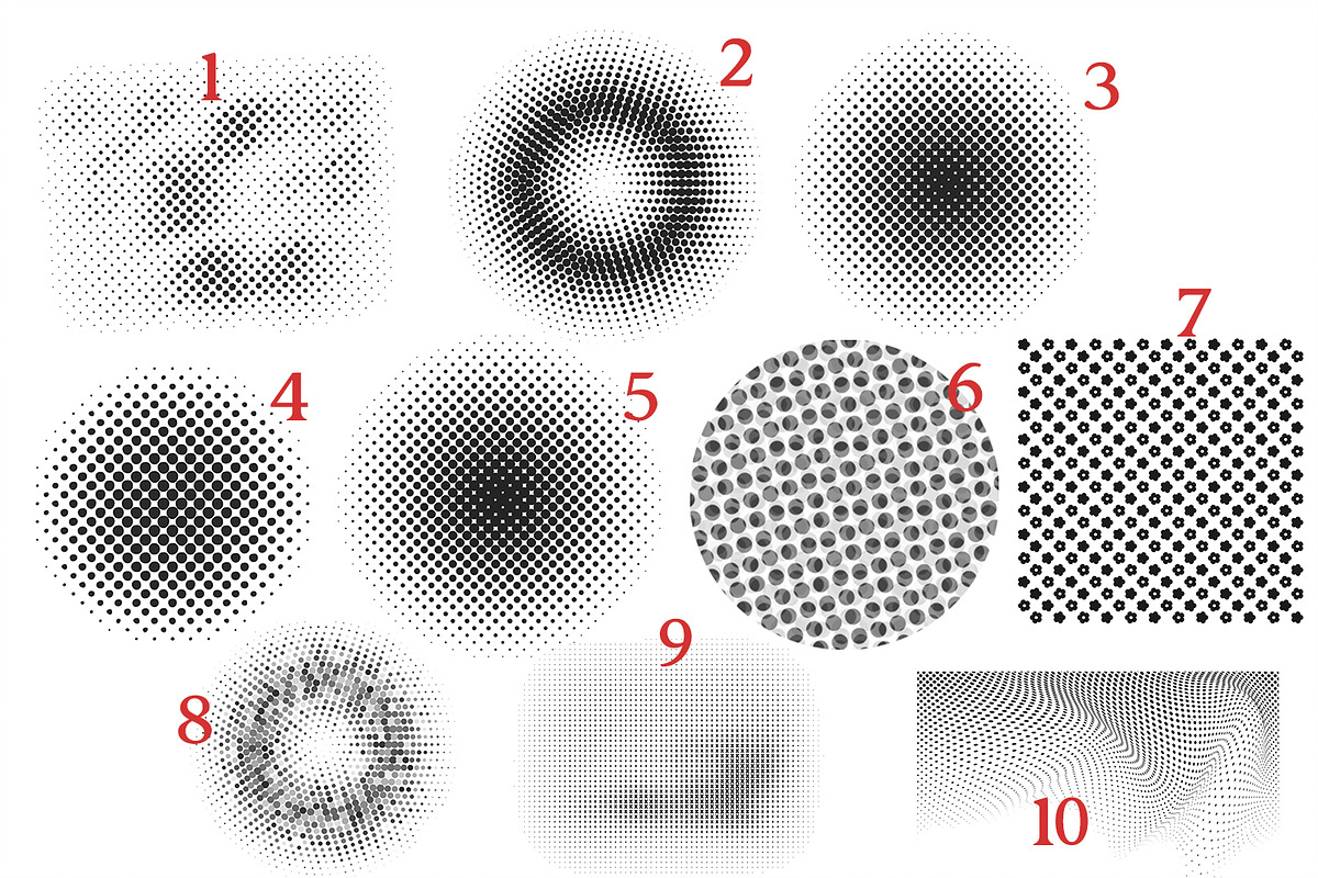 Halftone Brushes for Photoshop, a Brush Add-On by 3d_model_tifotizi (Photo 2 of 3)