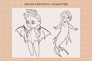 Procreate Chibi Stamps, a Brush Add-On by SmuffizStudio (Thumbnail 4 of 5)
