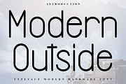 Modern Outside, a Sans Serif Font by FreshTypeINK (Thumbnail 1 of 8)