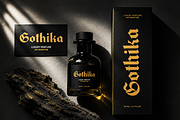 Bergham - Experimental Display Font, a Blackletter Font by RagamKata (Thumbnail 5 of 10)