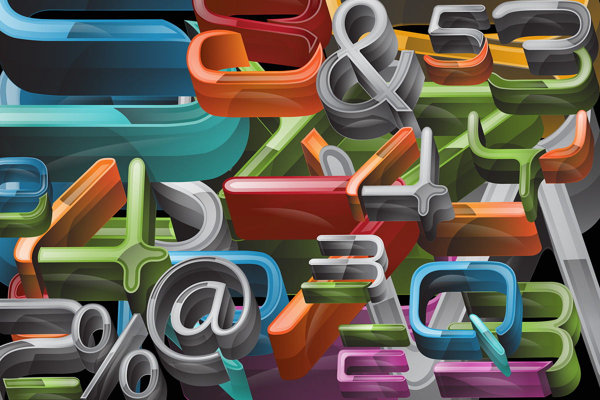 3D LETTERING pack#3 preview 5