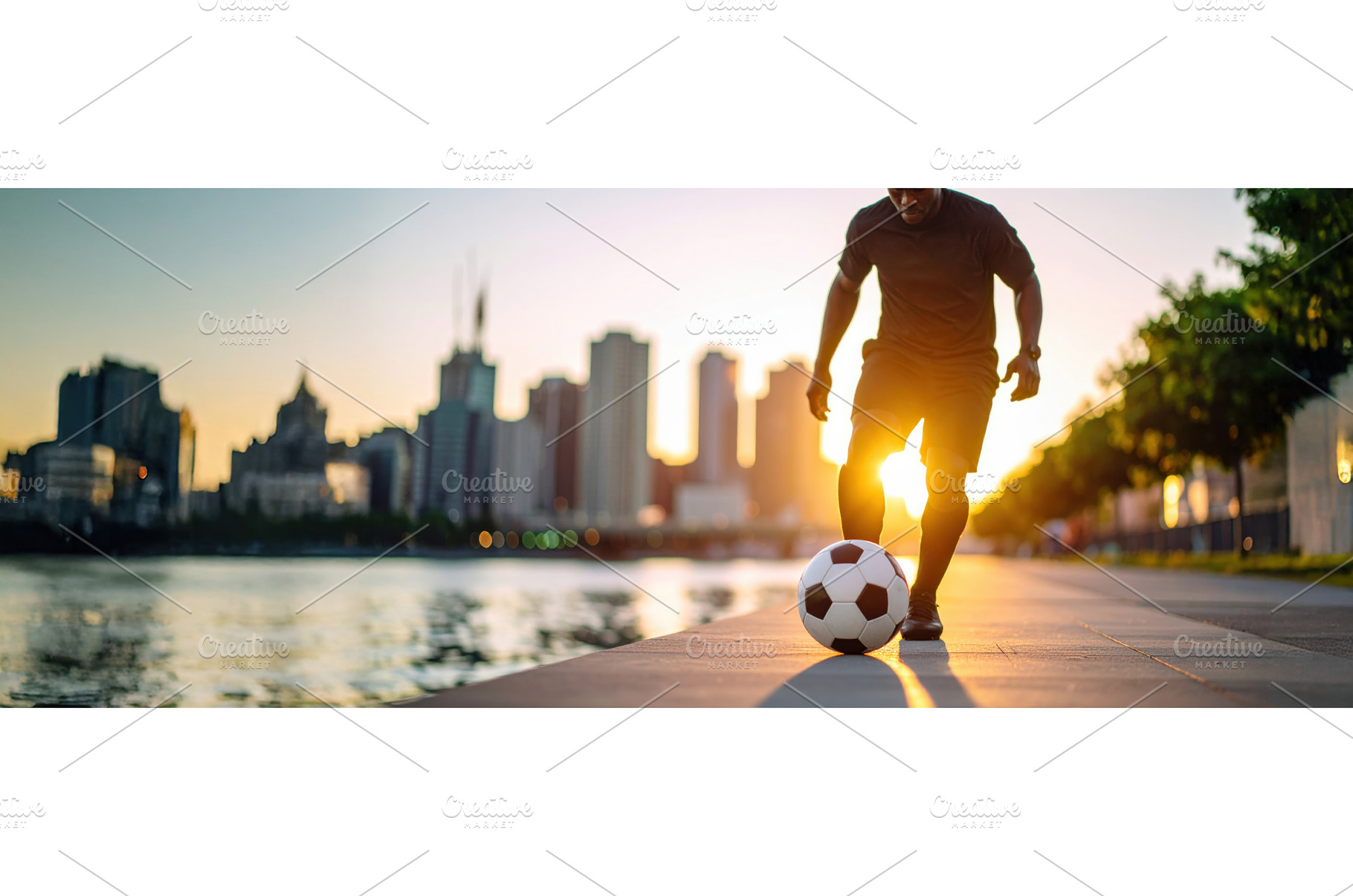 A man playing with a soccer ball by, a Sports & Recreation Photo by Igor Tichonow