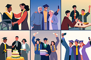 Graduation Illustration Art Set, an Education Illustration by Brickclay (Thumbnail 5 of 10)