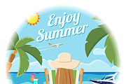 Vacation and Tourism Themes, an Outline Icon by TAlex (Thumbnail 4 of 6)