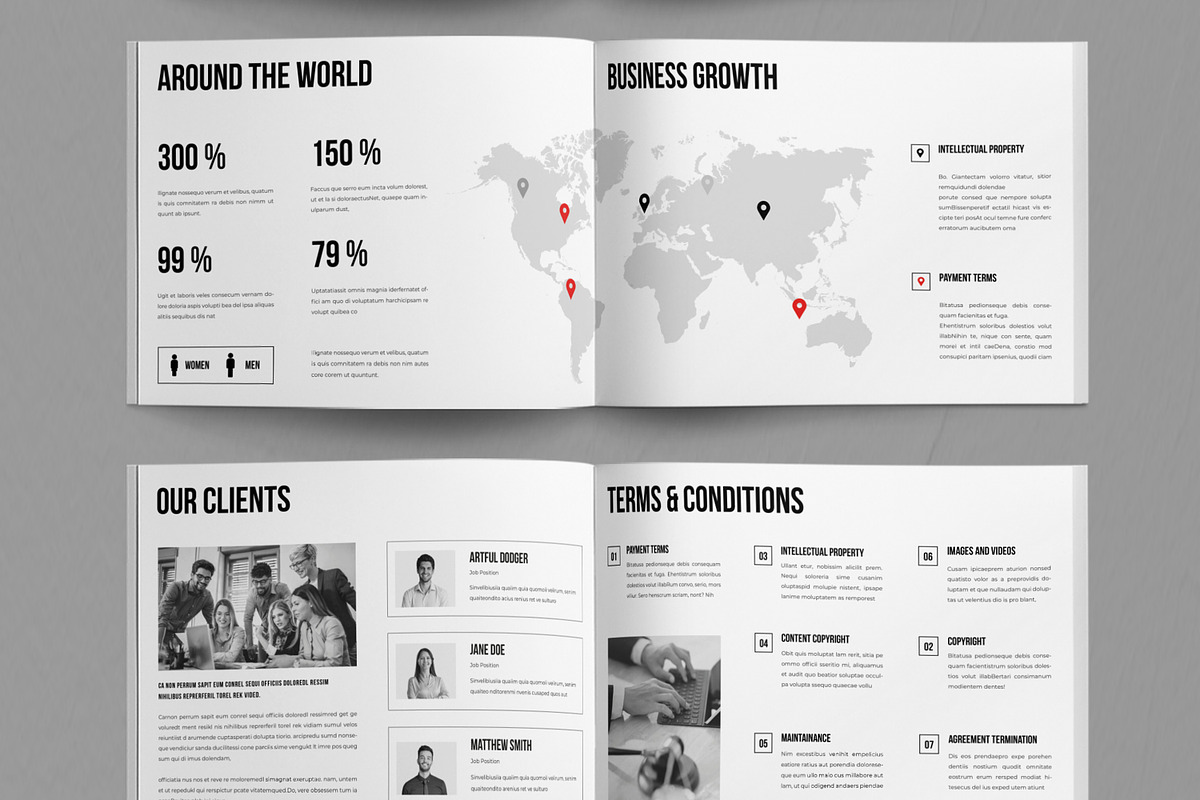 Company Profile Landscape Layout, a Brochure Template by ContestDesign (Photo 5 of 5)
