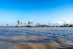 Traditional floating houses of Bujis fishermen on Lake Tempe, In, a Nature Photo by GoodGoods