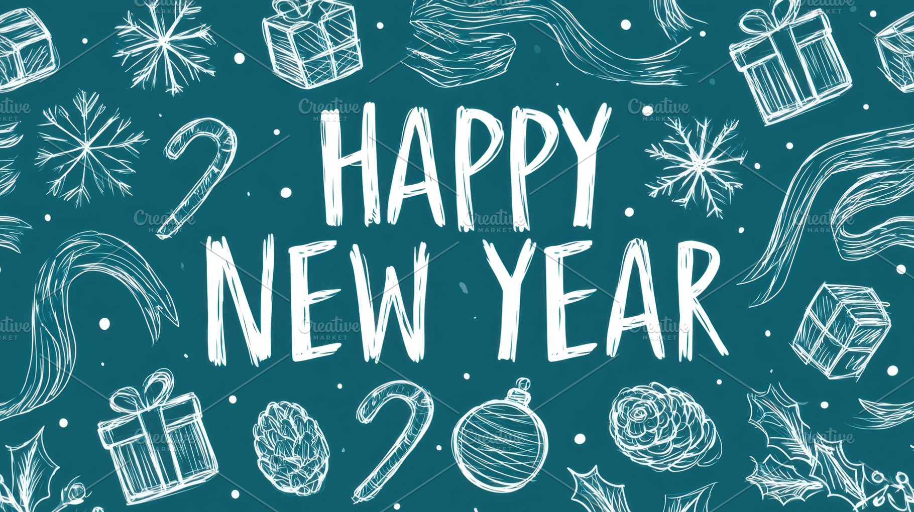 Happy New Year decorations are ready, a Photo by Beautiful things