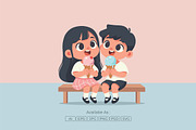 Little Children Eating Ice Cream, a Person Illustration by Partikusi Design (Thumbnail 2 of 3)