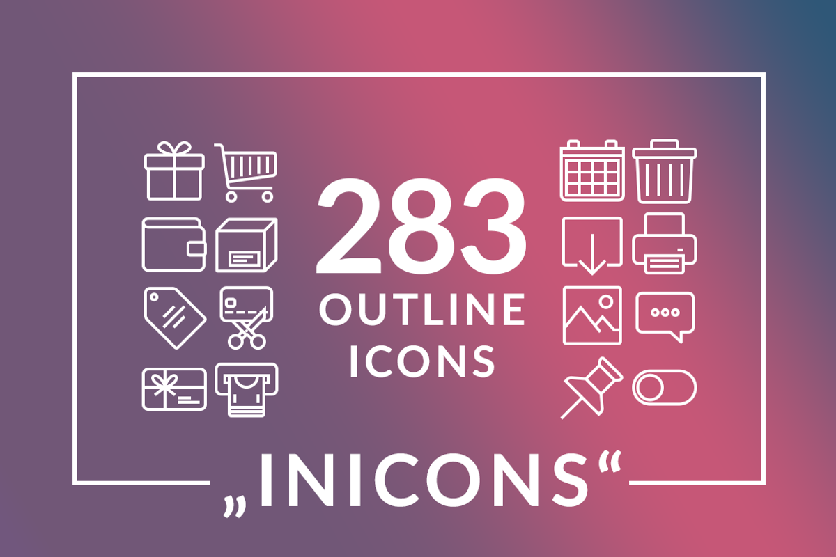 Inicons icon set, an Outline Icon by colomolo (Photo 1 of 2)