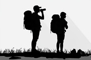 Hiker and Mountain Bundle, an Illustration by Creativeshirt (Thumbnail 10 of 21)