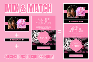 Black Pink Email Templates