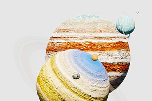 Solar System with Scaled Planets