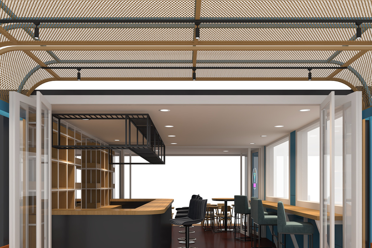 3D Model Container Bar 2, an Architecture 3D Model by SR 3D Visual (Photo 4 of 24)