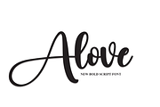 Alove | Script Font, a Script Font by Scratchones (Thumbnail 1 of 8)