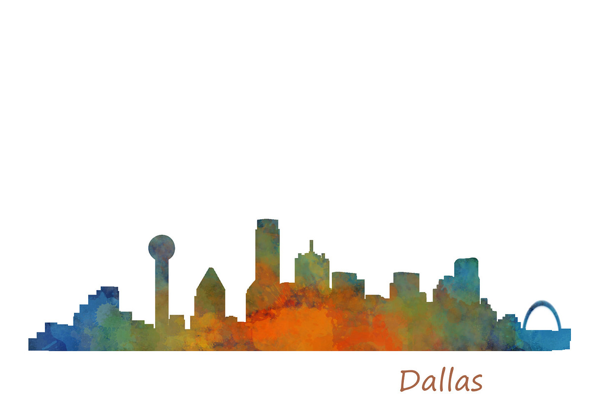 10x Files Pack Dallas City Skyline, an Illustration by HQPhoto Store (Photo 5 of 6)