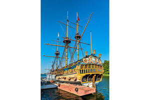 Goto predestinatsia boat in voronezh stock photo containing ship and voronezh, a Transportation Photo by Leonid Andronov