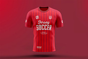 Soccer T-shirt Mock-up, a Shirt Mockup by zippypixelstudio (Thumbnail 2 of 8)