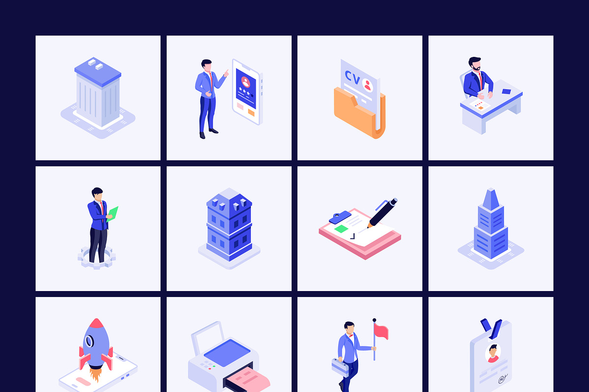 410 Everyday Isometric Illustration, a Finance Illustration by Vectors Market (Photo 7 of 17)